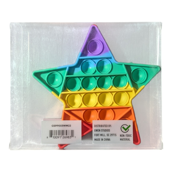 Gotta Pop - Push & Pop Fidget Sensory Toys (2)-Star and Heart fidget - Picture 5 of 6